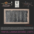 1877 TINFOIL LAMINA DE ESTAÑO